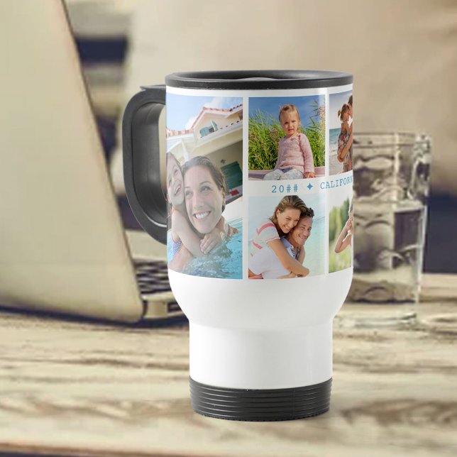 Familjefotosamling med 6 foton och Anpassningsbar Resemugg (Skapare uppladdad)