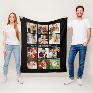Familjefotosamling - Välj Färg Fleecefilt