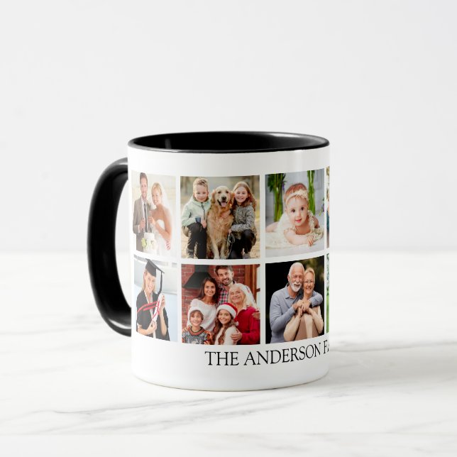 Familjefotosamling - Välj Färg Mugg (Framsida vänster)