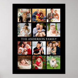 Familjefotosamling - Välj Färg Poster