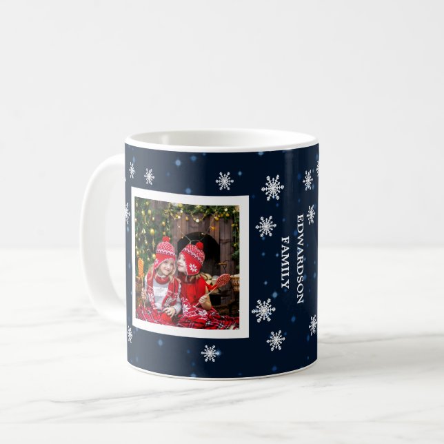 Familjefotosamlingslägena namn blå himmel stjärnor kaffemugg (Framsida vänster)