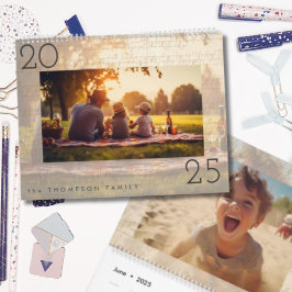 Familjefototypografi 2025 kalender