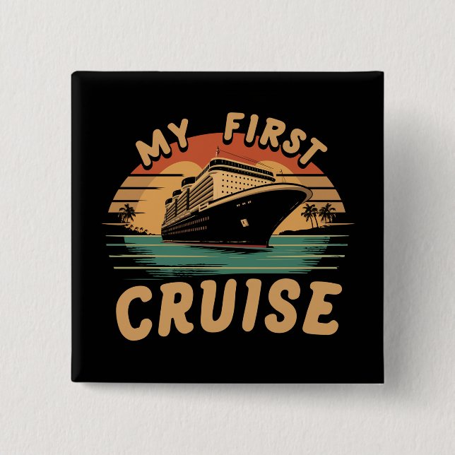 Familjefraktning min första kryssning knapp (Framsida)