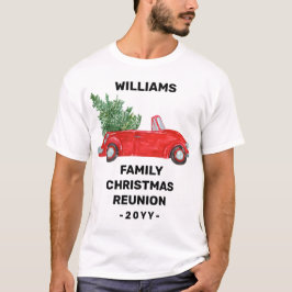 Familjefulla Personligen Red Car T Shirt
