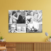 Familjegallerikollage Black and White Photos