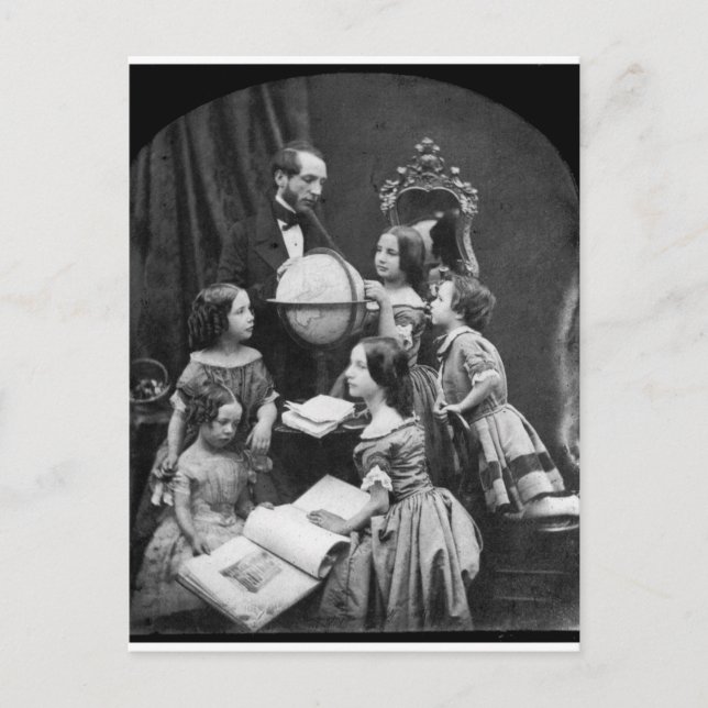 Familjegeografisk lesson ~ 1850 vykort (Framsida)