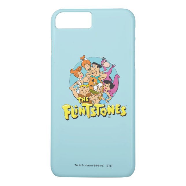 Familjegrafiken Flintstones och Rubbles Case-Mate iPhone Skal (Baksida)