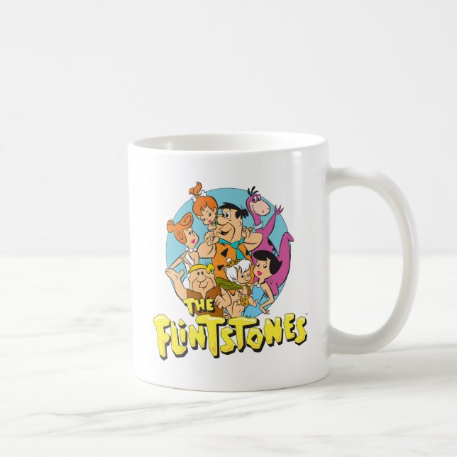 Familjegrafiken Flintstones och Rubbles Kaffemugg (Höger)