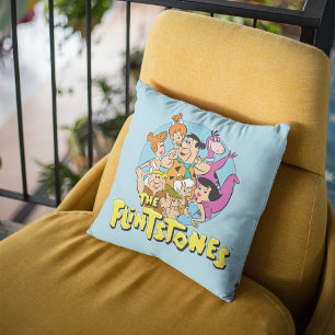 Familjegrafiken Flintstones och Rubbles Kudde