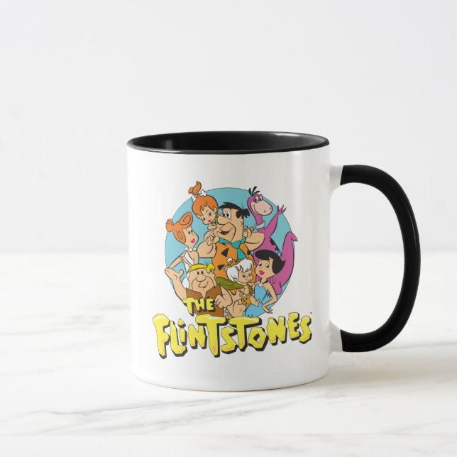 Familjegrafiken Flintstones och Rubbles Mugg (Höger)