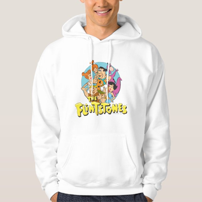Familjegrafiken Flintstones och Rubbles Sweatshirt (Framsida)