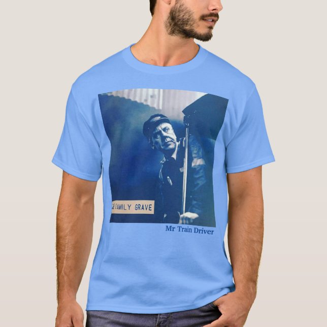 Familjegrav Tåg förarskydd T-Shirt (Framsida)