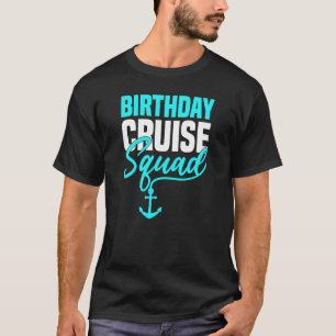 Familjegrupp för kryssningsruta på födelsedagen t shirt