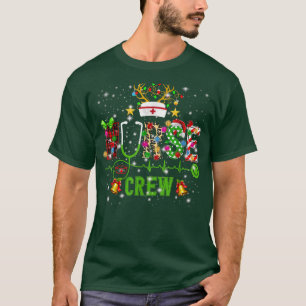 Familjegrupp för sjuksköterskor på Julafton Paj T Shirt