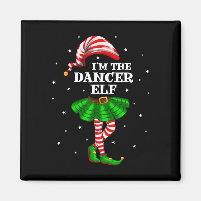 Familjegrupp I är Dancer Elf-julen Magnet (Framsidan)