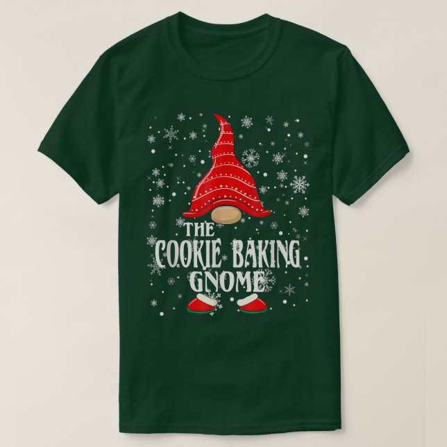 Familjegruppen Chri i Cookie Baking Gnome Matching T Shirt (Design framsida)
