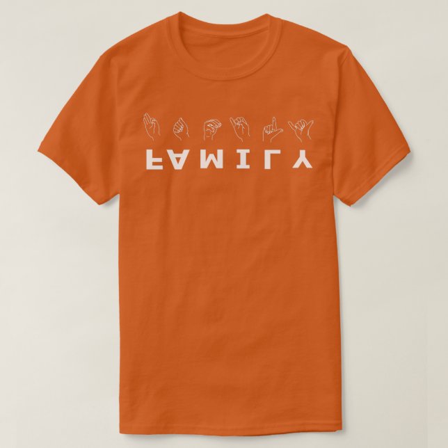familjehandssymbol t shirt (Design framsida)