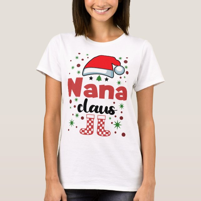 Familjejedel i Nana-familjen, Santa Hat T Shirt (Framsida)