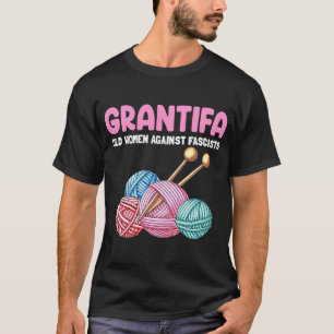 Familjejoke Grantifa Gamla kvinnor mot fascister T Shirt