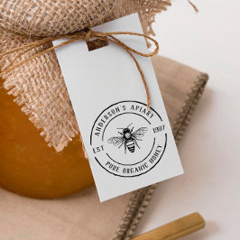 Familjejordbruk Apiary Rustic Round Honung Frimärk Självfärgande Stämpel