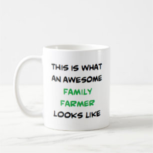 familjejordbruk, fantastisk kaffemugg