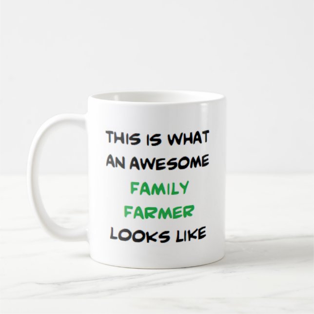 familjejordbruk, fantastisk kaffemugg (Vänster)