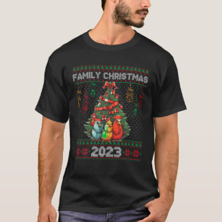 Familjejul 2023 Sweater Ugly Chicken Julafton Tr T Shirt