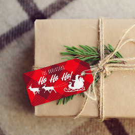 Familjejul Ho Ho! Santa Red Buffalo Play Presentetikett