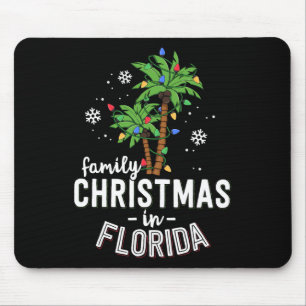 Familjejul i Florida Handflatan Träd Julafton Beac Musmatta