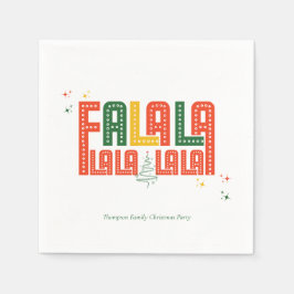 Familjejul Karaoke Church Sång Service Pappersservett