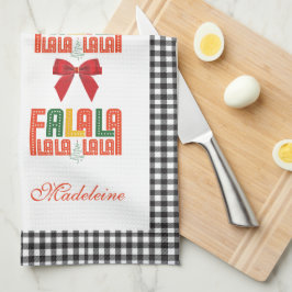 Familjejul Karaoke Sång Choir Group Kökshandduk