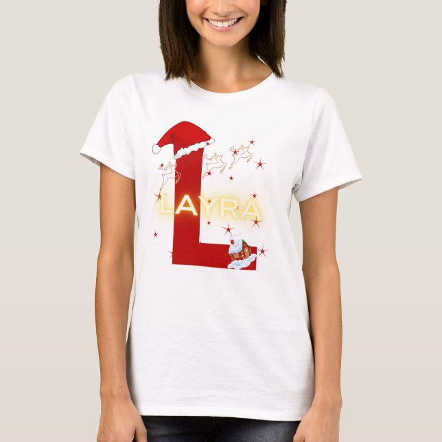 Familjejul Namn T Shirt (Framsida)
