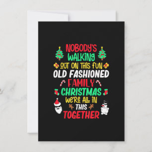 Familjejul Vacation Pajamas Funny JULAFTON Ugly Inbjudningar