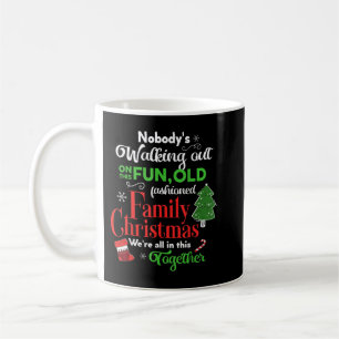Familjejul Vacation Pajamas Funny JULAFTON Ugly Kaffemugg