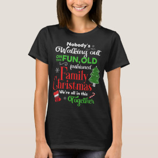Familjejul Vacation Pajamas Funny JULAFTON Ugly T Shirt