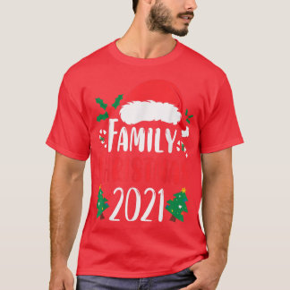 Familjejulen 2021 Matching Pajama Santa Hat T Shirt