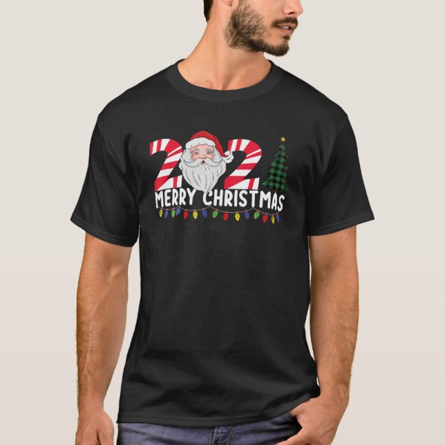 Familjejulen 2021 Träd Play-julen T Shirt (Framsida)