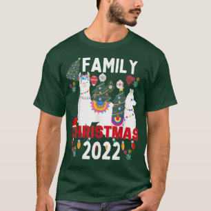 Familjejulen 2022 Matchning på Squad Llama Kärlek T Shirt