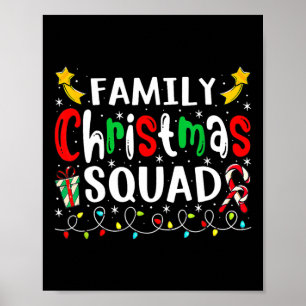 Familjejulen 2023 Santa Hat Crew Roligt Women Mana Poster