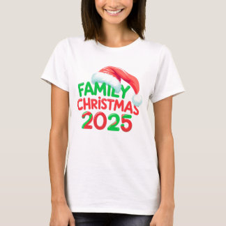 Familjejulen 2025 Santa Hat Helgdag Group T Shirt