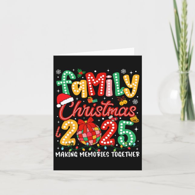 Familjejulen 2025 Skapar minnen tillsammans Kort (Framsida)