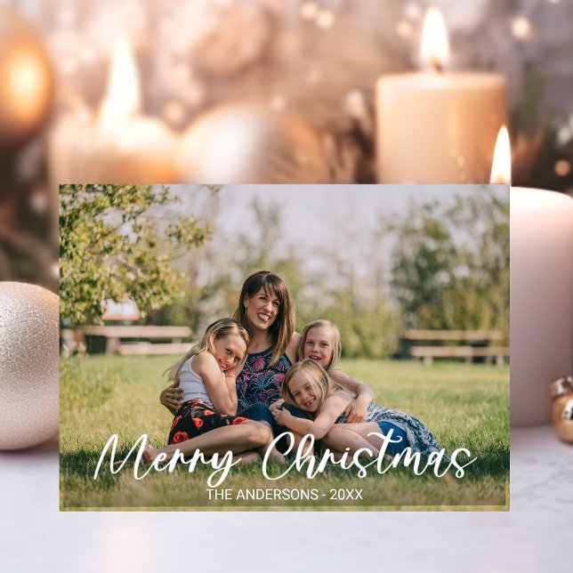 Familjejulen Helgdag Confetti PHOTO Guld (Family Christmas Holiday Gold Confetti PHOTO)
