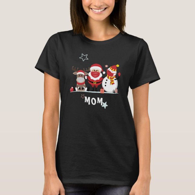 Familjejulen i Personligen Mamma T Shirt (Framsida)
