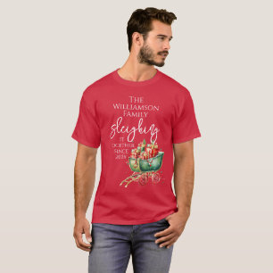 Familjejulen lyger den tillsammans t shirt