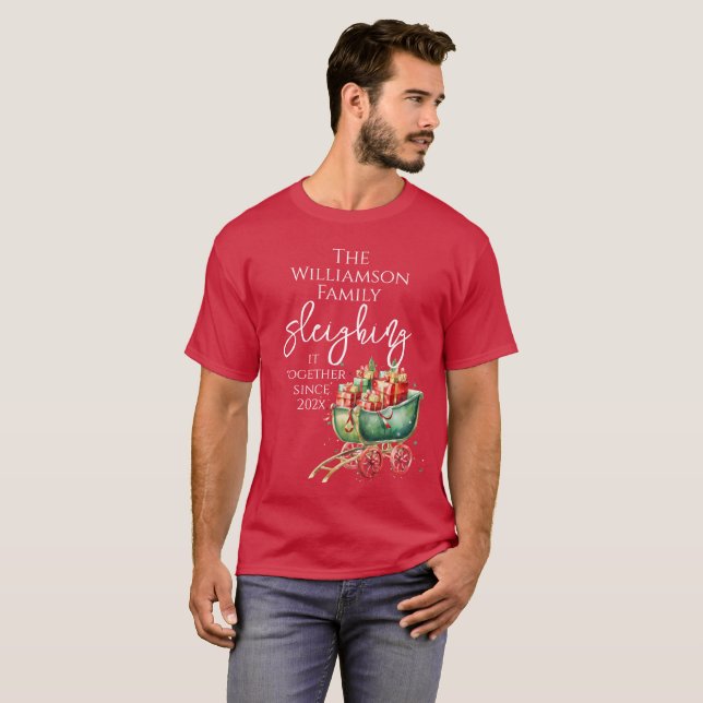 Familjejulen lyger den tillsammans t shirt (Hel framsida)