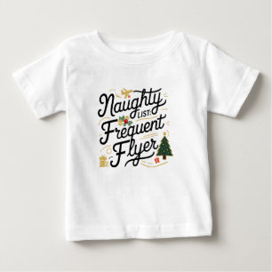 Familjejulen Tees Naughty List Frequent Flyer T Shirt