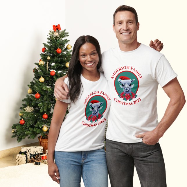 Familjejullama och andningsdesign t shirt (Skapare uppladdad)