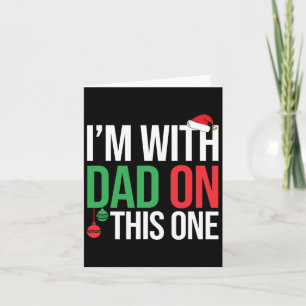 Familjejulpajamas matchande jag är med Pappa på Kort