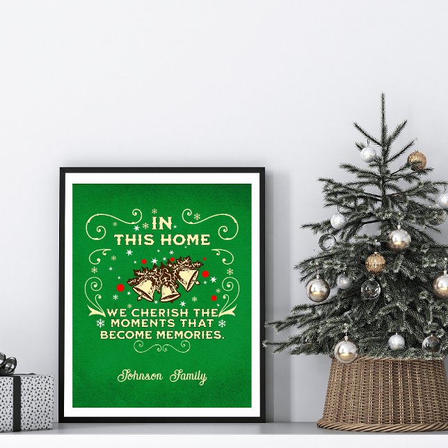 Familjejulsignalen "Cherish the Moments" Poster (Skapare uppladdad)