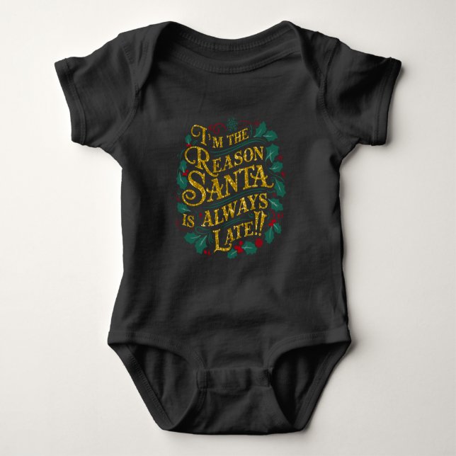 Familjejultider | Reason Santa Allat Late T Shirt (Framsida)